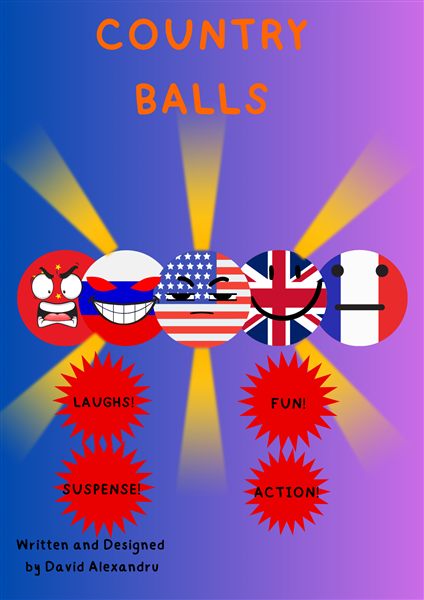 Country Balls comic book cover by David Alexandru