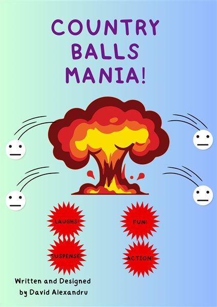 Country Balls Mania comic book cover by David Alexandru