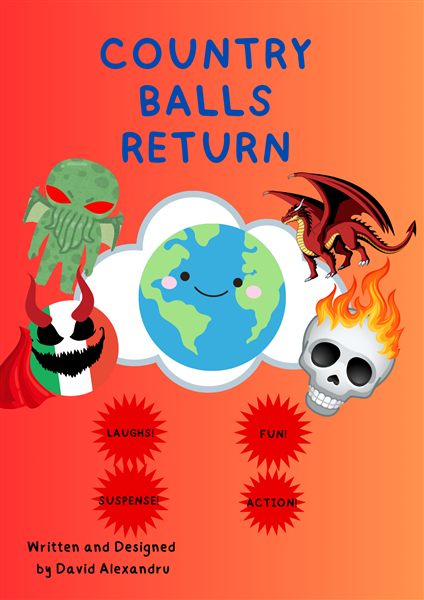 Country Balls Return comic book cover by David Alexandru