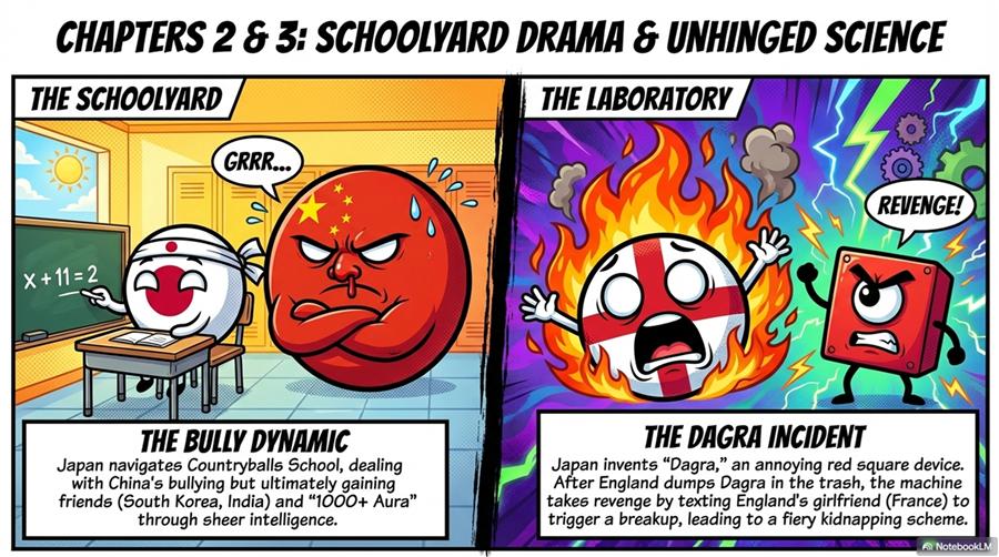 Country Balls Golden Era chapter 4 preview from the children's comic